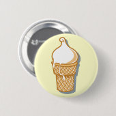 retrostroopwafelijsje ronde button 5,7 cm (Voorkant /achterkant)