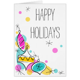 Retrostructuur Baubles Hoek Feestdagen verticaal