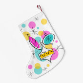 Retrostructuur Baubles met twee zijkanten Kleine Kerstsok (Achterkant (Hangend))