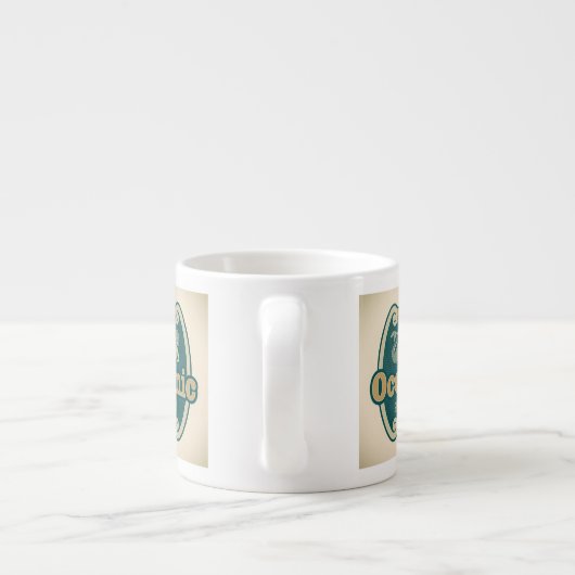 Retrostyled zeedrukhout espresso kop (Achterkant)