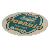 Retrostyled zeedrukhout snijplank (Hoek)