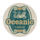 Retrostyled zeedrukhout snijplank (Voorkant)