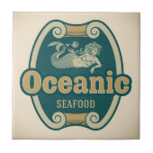 Retrostyled zeedrukhout tegeltje (Voorkant)