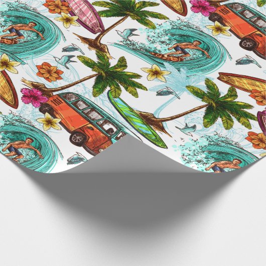 Retrosurfen Cadeaupapier (Hoek)