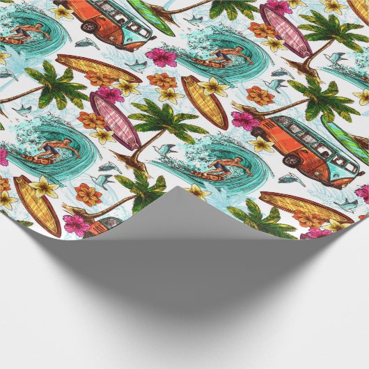 Retrosurfen Cadeaupapier (Hoek)