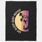 Retrosurfen Fleece Deken (Voorkant)