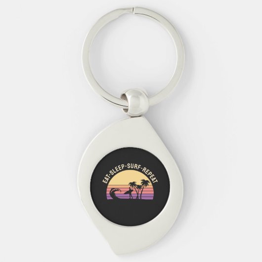 Retrosurfen Sleutelhanger (Voorkant)
