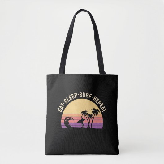 Retrosurfen Tote Bag (Voorkant)
