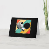 Retrotabel Tennis -  pingpong Kaart (Voorkant)