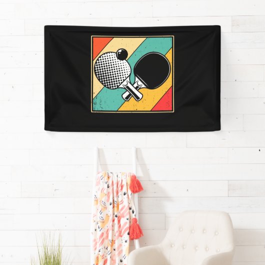 Retrotabel Tennis -  pingpong Spandoek (Insitu)