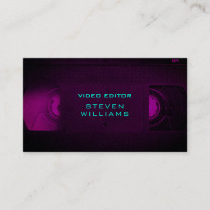 Retrotechnologie, modern gekleurd visitekaartje