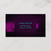 Retrotechnologie, modern gekleurd visitekaartje (Voorkant)