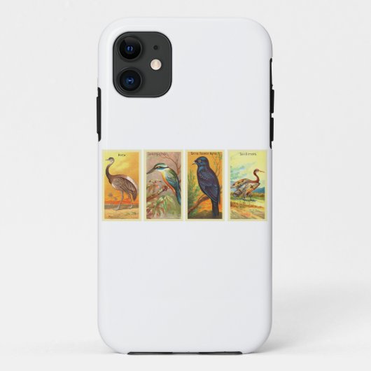 Retrotekeningen van vogels Case-Mate iPhone case (Achterkant)