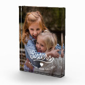 Retrotekst | Zusters en een hart Fotoblokken (Rechts)