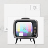 Retrotelevisie Briefkaart (Voorkant / Achterkant)