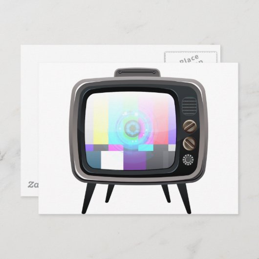 Retrotelevisie Briefkaart (Voorkant / Achterkant)