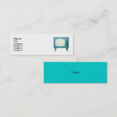 Retrotelevisie Mini Visitekaartje (Voorkant / Achterkant)