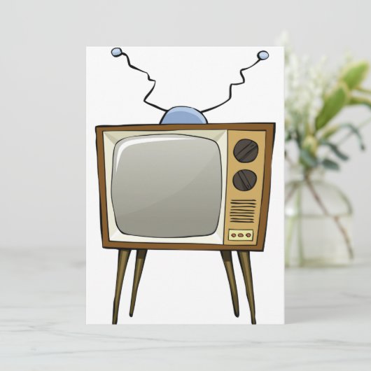 Retrotelevisie-uitvindingen Kaart (Staand voorkant)