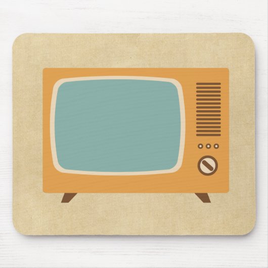 Retrotelevisieset Muismat (Voorkant)