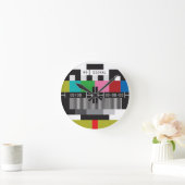 Retrotestscherm, geen signaalwandklok ronde klok (Huis)