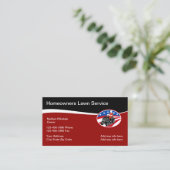 Retrothema gazonservice visitekaartje (Staand voorkant)