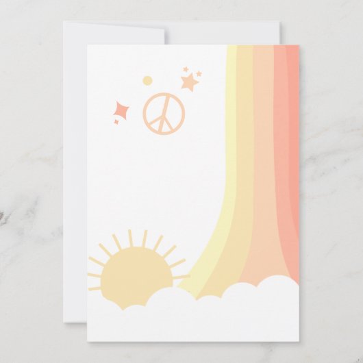 Retrotijd twee partij 2e verjaardag Uitnodiging (Achterkant)