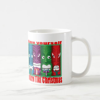 RetroTikiKerstmisKlassiekeWhiteMug 11oz Koffiemok