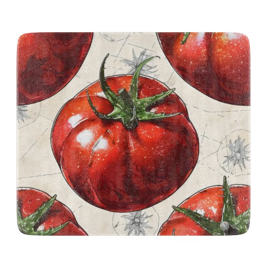 Retrotomaten Snijplank (Voorkant)
