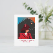 Retrotrein Briefkaart (Staand voorkant)