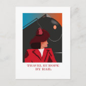 Retrotrein Briefkaart (Voorkant)