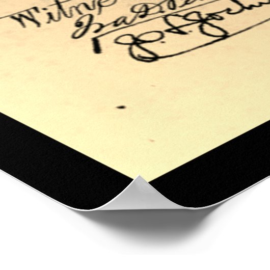  Retrotropine patentafdruk Poster (Hoek)