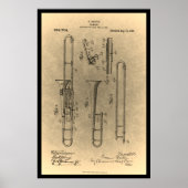 Retrotropine patentafdruk Poster (Voorkant)