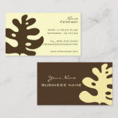 Retrotropische foliën/DIY achtergrondkleur Visitekaartje (Voorkant / Achterkant)