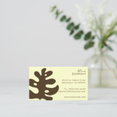 Retrotropische foliën/DIY achtergrondkleur Visitekaartje (Staand voorkant)