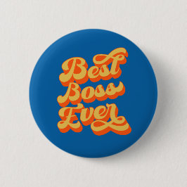 Retrotype Best Boss Ever Ronde Button 5,7 Cm