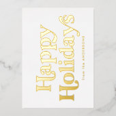 Retrotype Prettige feestdagen niet-fotogoud (Voorkant)