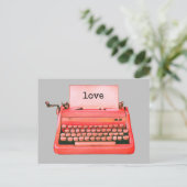 Retrotypemachine - Aangepaste  Valentijn Briefkaart (Staand voorkant)