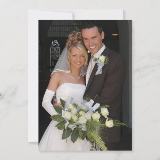  Retrotypemachine bruiloft Hartelijk dank Bedankkaart (Achterkant)