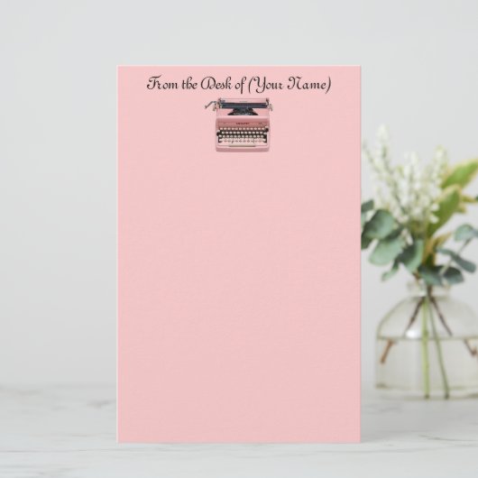 Retrotypemachines Briefpapier (Staand voorkant)