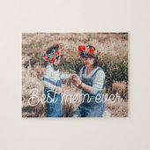 Retrotypografie Beste moeder ooit Moederdag Legpuzzel (Horizontaal)