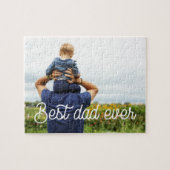 Retrotypografie Beste vader ooit vaderdag Legpuzzel (Horizontaal)