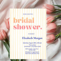 Retrotypografie gestreept Vrijgezellenfeest