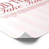 Retrotypografie 'Goede dingen kosten tijd' gestree Poster (Hoek)