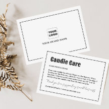 Retrotypografie Kaarsenverzorging