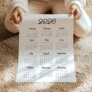 Retrotypografie kalender 2021 poster