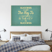 Retrotypografie kunst canvas afdruk (Insitu (Slaapkamer))
