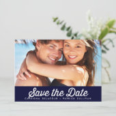 RETROTYPOGRAFIE | MARINE BEWAAR DE DATUM AANKONDIG KAART (Staand voorkant)