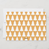 Retrotypografie moderne fotokerstmis feestdagenkaart (Achterkant)