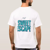 Retrotypografie van Sweet Escape-vliegtuigen T-shirt (Achterkant)