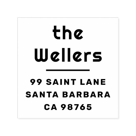 Retrotypografie vet retouradres  zelfinktende stempel (Design)